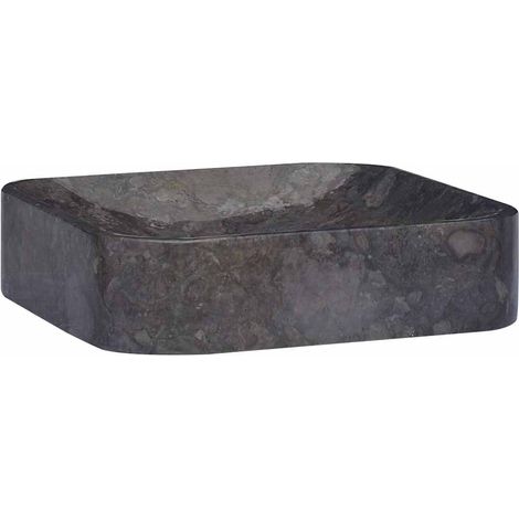 vidaXL Lavandino Nero 40x40x10 cm in Marmo (1/5)