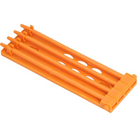 Lot de 4 supports en plastique pour pattes de pigeon et perroquet, accessoires de dressage pour oiseaux, jaunes. (1/5)