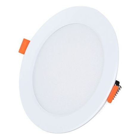 4pcs, 7W LED Downlight encastré, LED Spot encastré rond pour plafond. Boîtier blanc, lumière blanche-6000K, diamètre de la surface 12cm, ouverture 9-10cm, salon, centre commercial, hôtel, bure (1/5)