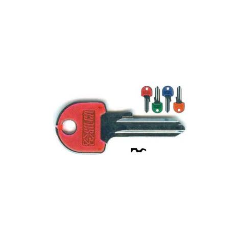 CHIAVI PER CILINDRI UNIVERSAL 5 SPINE PICCOLE UL058SLSL- - UL058SLSL SX slim fluo colori assort. testa L - 10 pezzi SILCA
