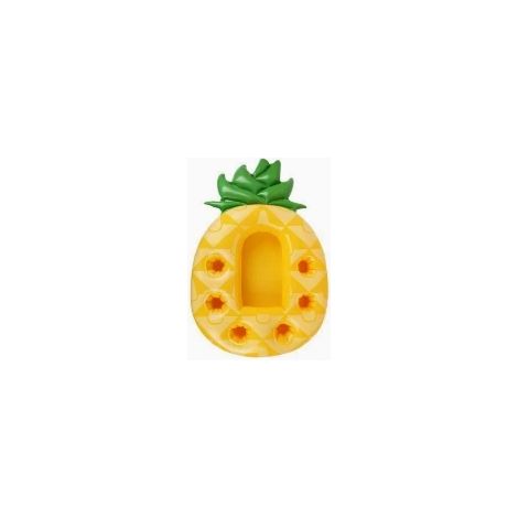 Plateau gonflable en forme d'ananas - Porte-boissons pour fêtes à la piscine - Planche flottante pour jeux d'eau estivaux (1/2)