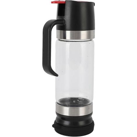 Distributeur de miel en verre, anti-goutte, fermeture à pression, en verre borosilicate de haute qualité, avec poignée pour le sirop (1/2)