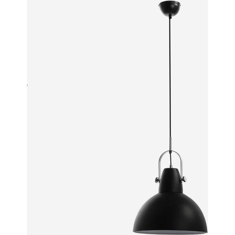 Lampada a sospensione industrial in metallo Luz - Nero (1/5)