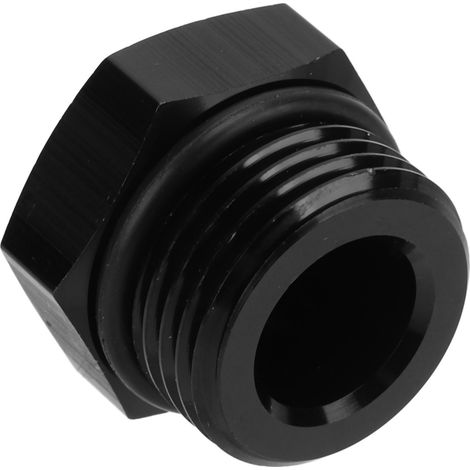 Raccord Adaptateur Bouchon Mâle Hexagonal Acier Universel 4000PSI Noir pour Véhicule AN10 (1/5)