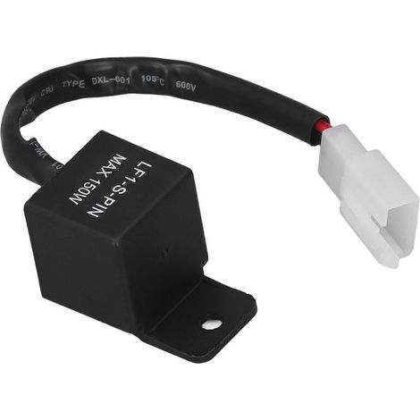 Relais de Clignotant LED 12V 150W pour Moto, Module de Signal à 2 Broches avec Fil (1/5)