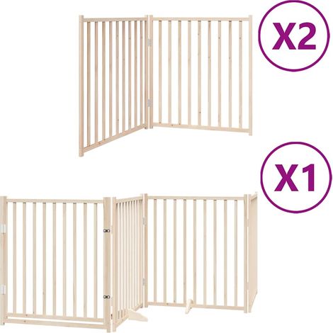 Maison Exclusive - Cancello per Cani Porta Pieghevole 8 Pannelli 640 cm in Pioppo