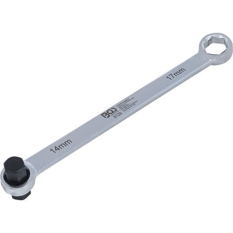 Clé à œil BGS 17 mm chromée 235 mm acier (1/4)