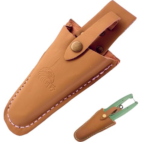 Leather Gardening Tool Case with Belt for Pruning Shears, Tongs, Scissors and Garden Knives Durable and Stylish Gardeners Accessory (1/5)