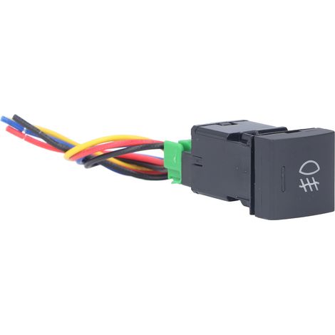 Interrupteur de feux antibrouillard avant TS-10, protection IP67, interrupteur à bouton-poussoir filaire pour feux de voiture, matériau ABS, compatible avec Camry (remplacement). (1/5)