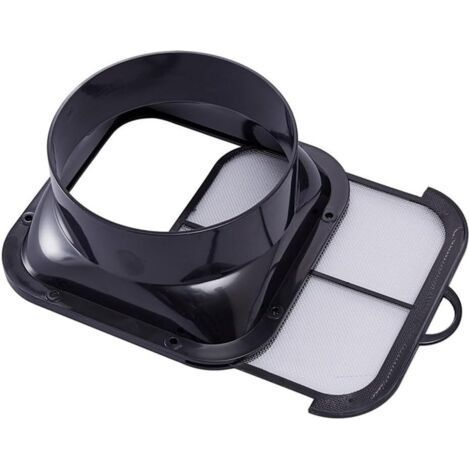 Connecteur de conduit de 148 mm, bride en ABS, connecteur de tuyau de ventilateur avec filtre pour ventilation de hotte de cuisine-Muntra (1/5)