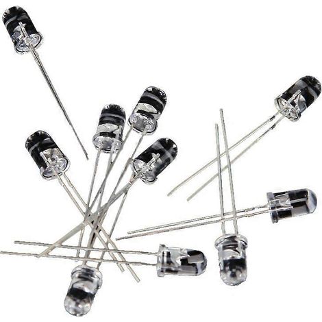 10pcs 5mm IR LED Diode électroluminescente infrarouge. (1/5)