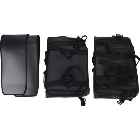 Sacoches de moto 30L sacs de selle imperméables de grande capacité sac de bagage latéral détachable (1/5)