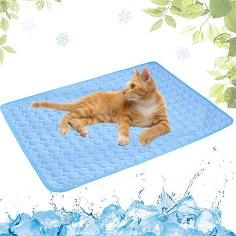 Tappetino rinfrescante per animali domestici. Tappetino rinfrescante portatile per l'estate (blu, 30 x 40 cm) (1/5)