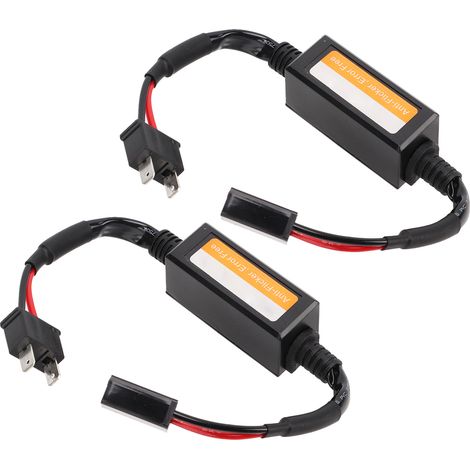 Lampe LED H7 Anti-interférence Décodeur d'alarme de défaut pour phare, Annuleur de panne, Adaptateur (1/5)