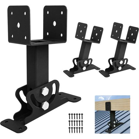 Roof support kit, gazebo roof support, heavy-duty roof mounting bracket (3 pieces) (1/5)