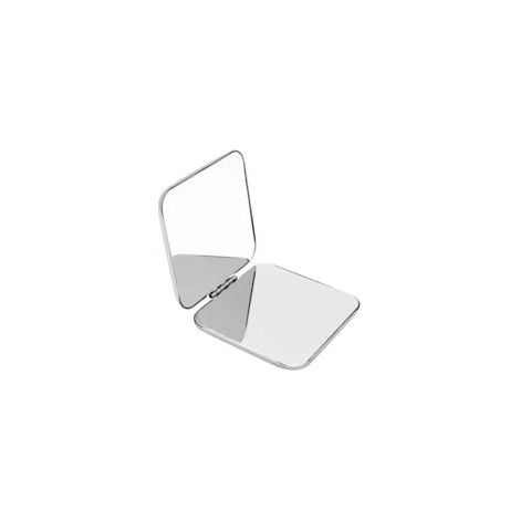 Miroir de Poche, Acier Inoxydable Miroir Pliant, Double Face Petit Miroir, Pliant, Miroir de Voyage, Miroir Compact, Miroir à Main, Cadeaux pour Filles, Femmes, Hommes, Shopping Trave - carré - Crezuo (1/4)