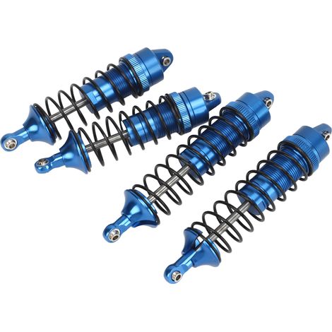 Hochfeste Stoßdämpfer aus Aluminiumlegierung für Vorder- und Hinterachse für Traxxas Slash 4x4 1/10, dunkelblau (1/4)