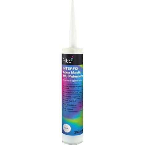 Aqua Mastic MS polymère blanc Interfix 290ml - FITT