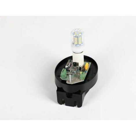 Lampe clignotante et accessoires pour motorisation,Clignotant Portail 220V Universal avec Antenne Clignotant LED Dispositif de (1/4)