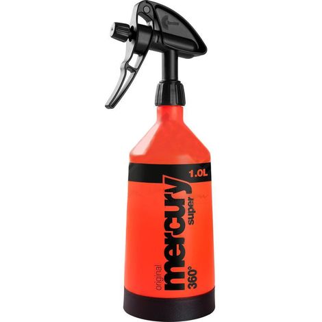 Kwazar 34699 Mercury Super 360 - Pulverizador Fino para jardín, Naranja, 1 L
