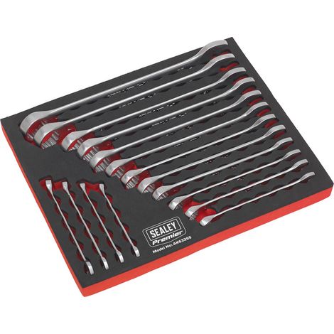 Sealey Combination Spanner Set 16pc Metric AK63255