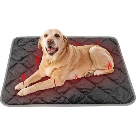 Hundedecke Warm rutschfest Waschbar Weich Haustiermatte (Grau, L) (1/5)