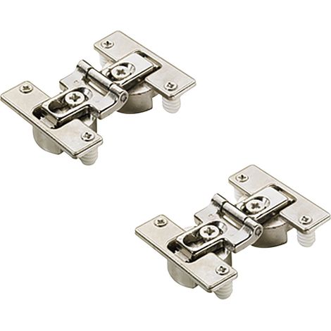 Kit de charnières centrales pour portes pliantes - Fixation : A enfoncer - Quantité : Set de 2 - HETTICH