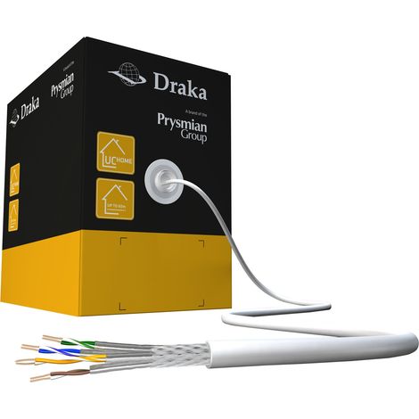 Draka Comteq (DNT) UChome SS26 Kat.7 weiß 4P S/FTP AWG26 60026455-Dca-Box350 350 Stk (1/3)
