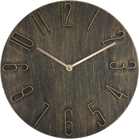 Wall clock mute-round easy to read-modern minimalist style decorative clock30cm (1/5)