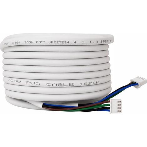 ELRO DVW5 Câble d’Interphone 4 Fils 5 Mètres – Connecteurs Inclus – Compatible ELRO DV700 & Série DV4000