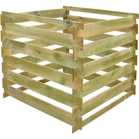 Lattenkomposter 0,54 m3 Quadratisch Holz