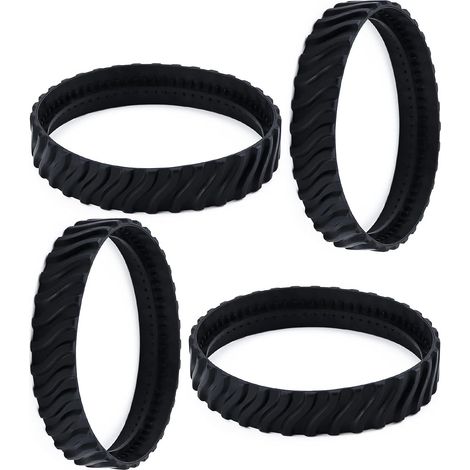APEX 4Pack R0526100 Track (Upgraded Version) Pool Cleaner Wheel Track Tire Compatible with Zodiac Baracuda MX8 / MX6 In-Ground Pool Cleaner- Made of Heavy-Duty Rubber (1/2)