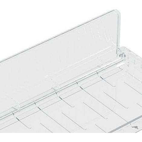 Étagère murale pliante transparente sans perçage, grande capacité, robuste, pliable et flottante, idéale pour la salle de bain. (1/5)