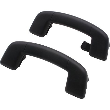 1 Spécifications : Couleur arrière : Noir Matériau : Plastique Poignée de maintien de toit de voiture, poignée pliable (1/4)