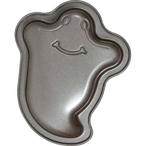 Moule métallique pour gâteaux fantômes (14 cm) - Décoration de bonbons pour Halloween et fêtes de fantômes - Idéal pour célébrations et événements - Gris (1/3)