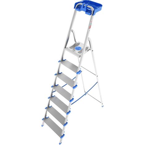 Colombo  Atlantica Scala 7 Gradini Extra Large in Alluminio Portata 150kg (1/5)