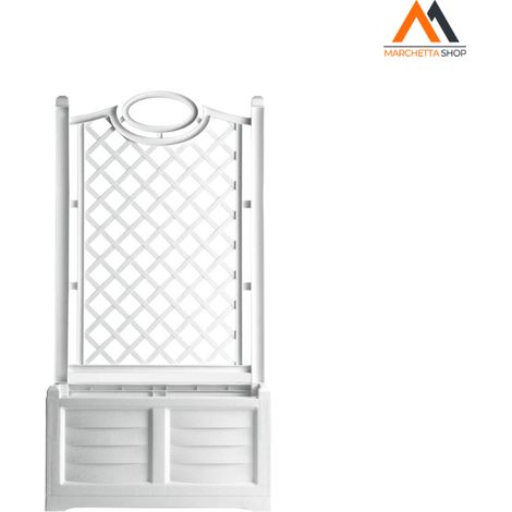 FIORIERA PVC RETTANGOLARE 'SEPARE'' colore bianco