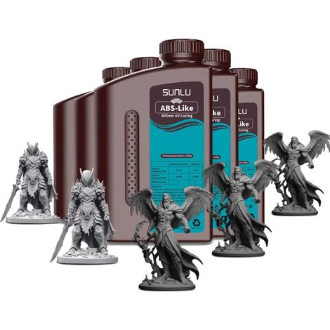 Résine d'imprimante 3D, haute résistance, finition de surface lisse, 3 DG 2 Gris (1/2)