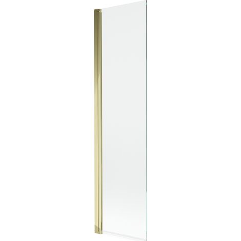 Paroi de douche Mexen Mist 1 vantail 50 x 150 cm, transparent, doré - 8A9-050-001-50-00 (1/4)