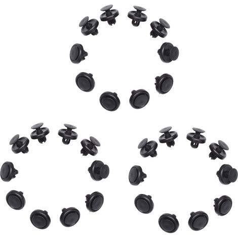30X Panneaux D'Agrafe D'ÉQuilibre de Pare-Chocs de 7mm pour la Couverture de Blindages de Moteur de (1/2)