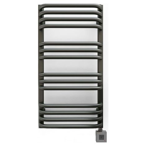 Sèche-serviette électrique gris 1580mm de haut 600mm de large - 1000 Watt - ALE1580/600E8DGR