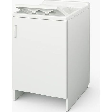 NEGRARI Mobile lavatoio in nobilitato 85x45 con vasca in pp monoanta codice prod: 7006AK