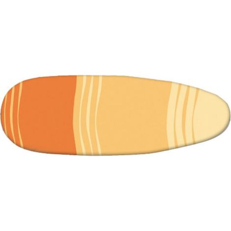 Funda de tabla de planchar premium con clip - 130 x 47 cm - Blanco, gris y azul - Rayen