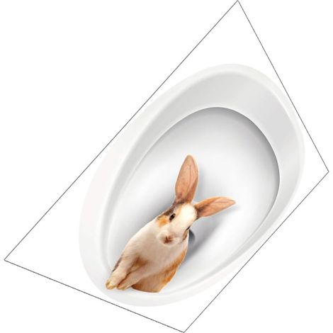 Niedlicher Aufkleber für dekoratives Badezimmer, einfach anzubringen
