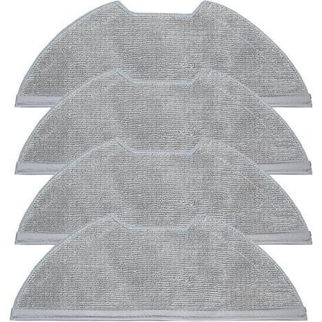 Accessoires chiffon de nettoyage pour Eureka NERE10s E10S E20 Plus, pour Obode A8 A8 Plus, pour Midea M9 de rechange pour aspirateur robot, chiffon en microfibre douce (1/4)