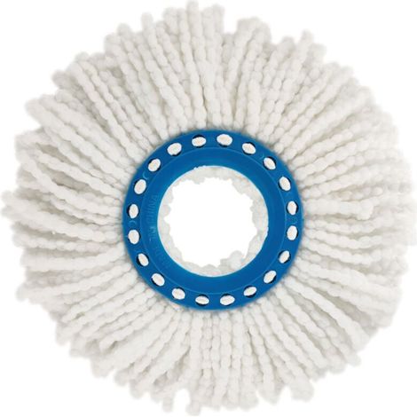 Set di 2 testine di ricambio per mocio Clean Twist Disc, ideali per piastrelle e pavimenti in pietra, 16 cm (1/4)