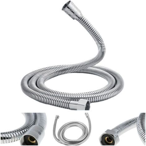1.5M shower hose – Stainless steel and solid brass – Anti-twist and anti-twist – 1/2' IPS connection for easy installation – Elle (1/5)