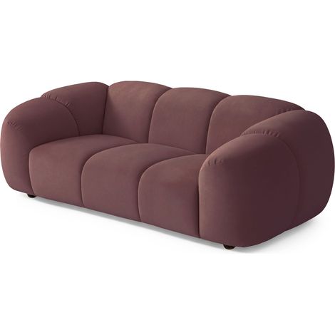 Selsey Millma - Sofa 2-Sitzer, Samt Rosa, 180 cm (1/5)