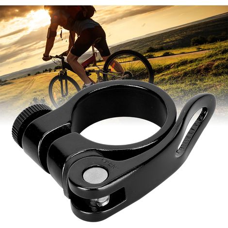 Collier de Selle en Alliage d'Aluminium 34.9mm pour Vélo de Route et VTT, Fixation Rapide et Robuste pour Tige de Selle, Accessoire Vélo Durable (1/4)