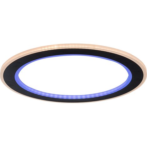 Plafoniera LED dimmerabile Golwen RGB CCT 45cm nera Rabalux (1/5)